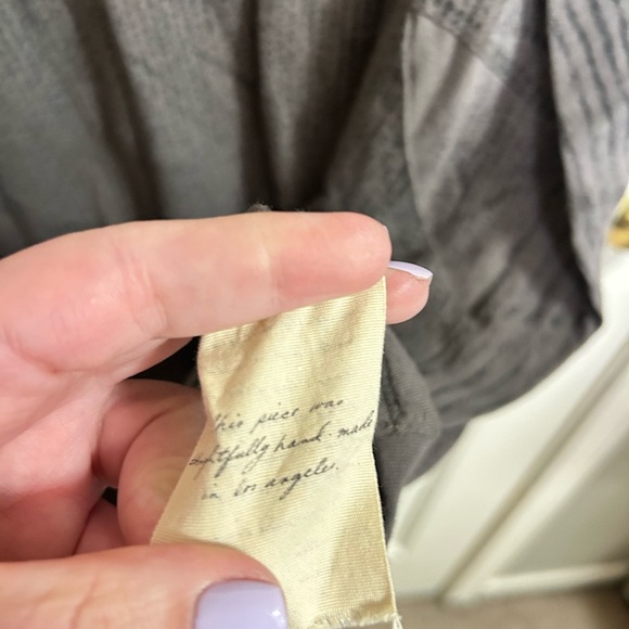 RAQUEL ALLEGRA Basic Gray Dolman Sleeve Dress Size 1 - Picture 3 of 5